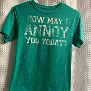 Boy’s Large (12-14) How May I Annoy You Today? Tee shirt